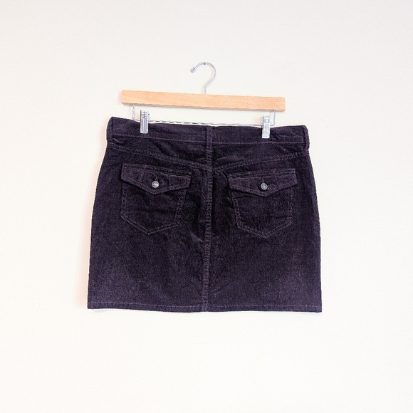Vintage Old Navy Purple Corduroy Mini Skirt - Picture 2 of 2